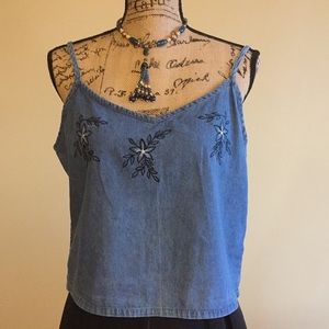 Denim tank top